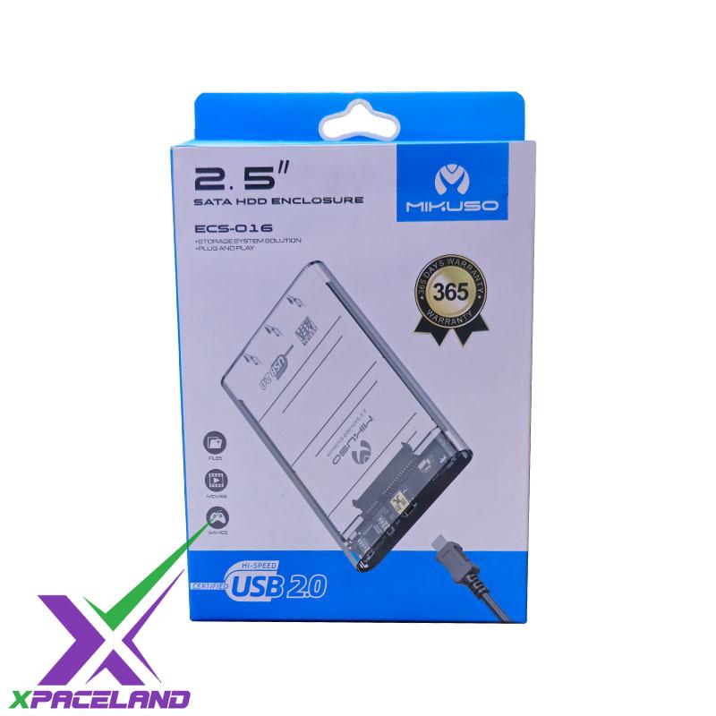 قاب هارد شیشه ای 2.5 اینچ mikuso 016