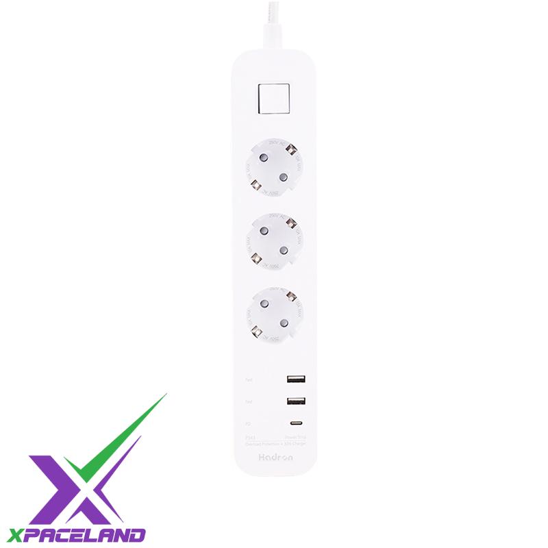 محافظ برق USB دار هادرون مدل P343 با کابل 1.8 متری